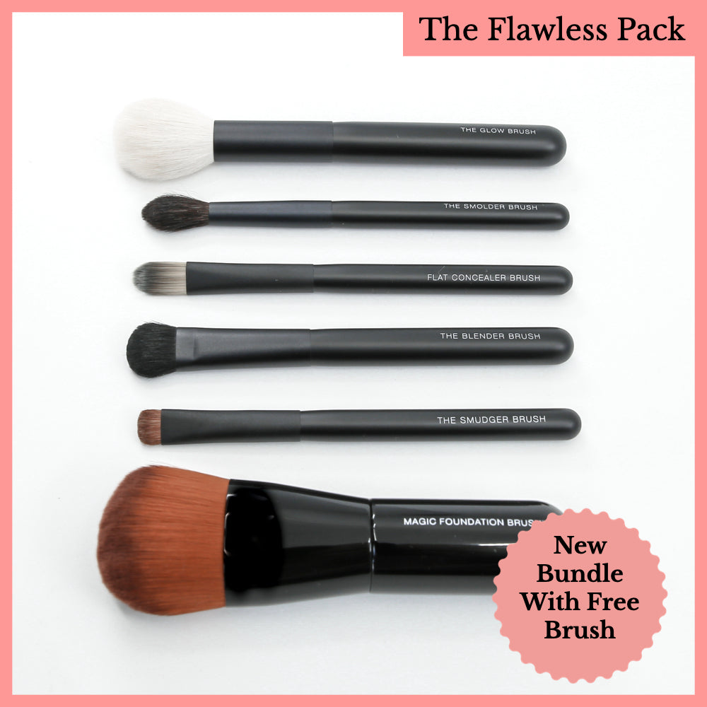 Flawless Essentials Brush Kit with FREE Glow Brush - Jacqueline Kalab Beauty
